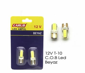 {DepartmanAdi} / LED 12V DİPSİZ AMPUL 5W T10 BEYAZ  LEDLİ COBDB LEDLİ  {Ozet}