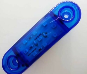 {Katagori} / SİDE MARKER LAMBA 9 LEDLİ MAVİ 24V  