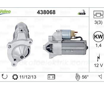 {DepartmanAdi} / MARŞ MOTORU 12V 10D 11D 1.1KW VALEO TİP PJ PARTNER PJ206 PJ306 CİTROEN BERLİNGO 2.0  BOXER SCUDO  {Ozet}