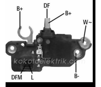 {Katagori} / KONJEKTÖR 12V BOSCH TİP BOŞ-COM CLİO SOKETLİ RENAULT CLİO VRB131 IB321 GA370 