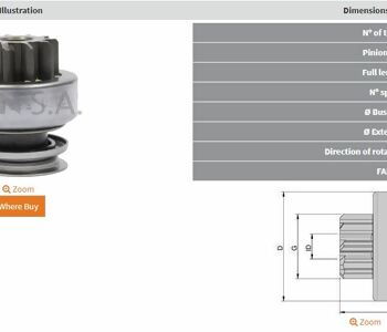 ZEN-1899 MARŞ DİŞLİ 10D BOSCH TİP ALFA ROMEO GIUILETTA 10.159 1.8    1006209991  Z1899 