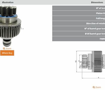 {Katagori} / MARŞ DİŞLİ 11D HİTACHİ TİP ISUZU ŞAMPİYON KISA TİP   F61255 151255 GNP2237 71512550 Z1865  