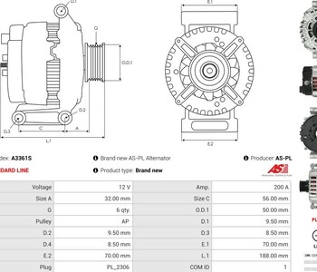 {Katagori} / ALTERNATÖR 12V 200A VALEO TİP LIN MERCEDES E320 GLE320 C400 E400 GL400 GLS400 SL400 CLS400 ML400 