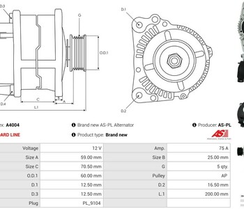 {Katagori} / ALTERNATÖR 12V 85A MARELLİ TİP D+ PALİO 1.6 SİENA MAREA  SLX  A4004 