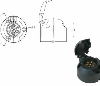 {Katagori} / ROMORK FİŞİ 7 Lİ DİŞİ PLASTİK  14-001 