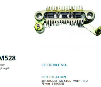 {DepartmanAdi} / DİYOT TABLASI MİTSUBİSHİ TİP  75MM  R-M6  6 DİYOT MAZDA 626 FORD RM10 IMR7556 IMR7596 REC567 ARC5008 {Ozet}