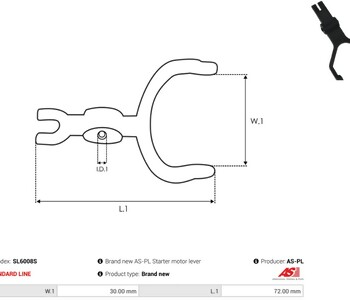 ASPL-SL6008S MARŞ ÇATALI NİPPONDENSO TİP CHRYSLER 300 DOGGE JEEP GRAND CHEROKEE 4X4 SL6008S 