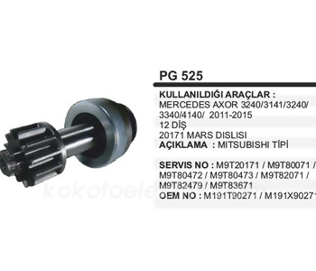 {DepartmanAdi} / MARŞ DİŞLİ 12D MİL 28MM MİTSUBİSHİ TİP 39MT MERCEDES AXOR RENAULT TIR YM   Z1661 101211 20171 94071  {Ozet}