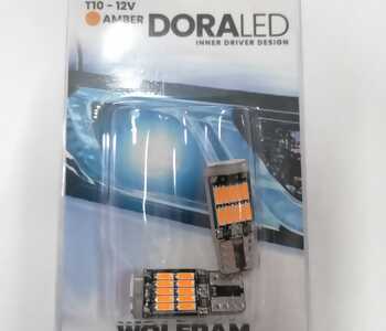 {DepartmanAdi} / LED 12V DİPSİZ AMPUL 5W T10 TURUNCU     26 LEDLİ DORA LED {Ozet}