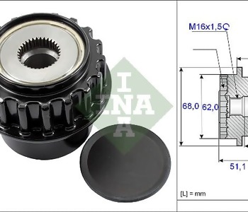 {Katagori} / KASNAK RULMANLI 18PK F353721 920803 BOSCH TİP LAND ROVER VOLVO S60 S80 V60 V70 XC90  