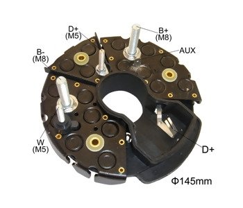 {DepartmanAdi} / DİYOT TABLASI BOSCH TİP 145MM SCANİA MAN DAF VOLVO 17DİYOTLU    RB78HA  IBR547  GA1547   B78HA {Ozet}