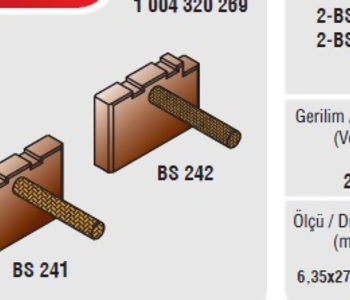 {DepartmanAdi} / MARŞ KÖMÜRÜ BOSCH TİP 6*28*18 BSX242-242 SCANİA DAF BO2421 {Ozet}