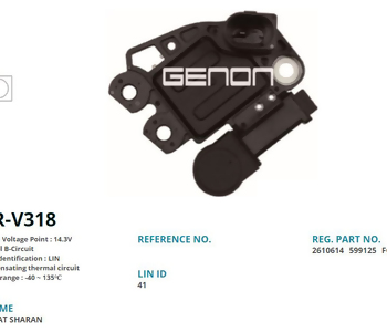 {DepartmanAdi} / KONJEKTÖR 12V VALEO LIN MERCEDES SPRİNTER 2610614 599125 GNRV318 {Ozet}