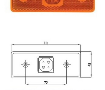 {DepartmanAdi} / SİDE MARKER LAMBA LEDLİ DÜZ SARI 24V {Ozet}