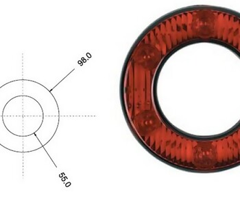 {Katagori} / STOP LAMBA ARKA NEOPLAN YUVARLAK 6 LEDLİ  KIRMIZI  DIŞ   İÇİ BOŞ 58RS504935M 3050-M001 3090-M001 