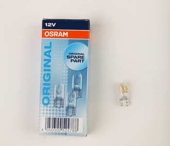 {Katagori} / 12V DİPSİZ AMPUL 5W T10               OSRAM 
