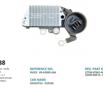 {DepartmanAdi} / KONJEKTÖR 12V NİPPONDENSO TİP BOŞ-IG-L SUZUKİ CHEVROLET   H200526A  IN253  YR653 GNRN038    ND26  {Ozet}