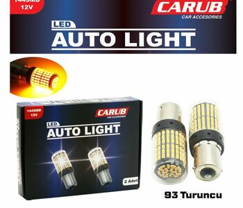 {DepartmanAdi} / LED 12V 93 AMPUL 21W TURUNCU     144 LEDLİ   AD     CARUB {Ozet}