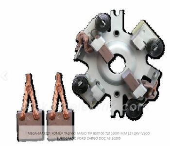 {Katagori} / KÖMÜR TAŞIYICI MAKO TİP BSX100 72165001 MA1221 24V İVECO EUROCARGO FORD CARGO DOÇ AS 26200 