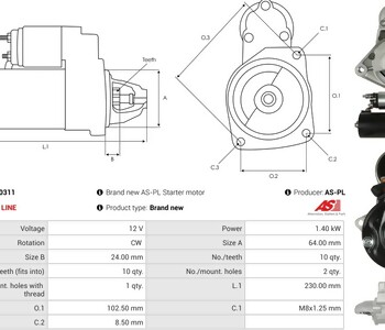 {DepartmanAdi} / MARŞ MOTORU 12V 10D 1.4KW BOSCH TİP STAR STOP EURO6 ALFA ROMEO DOBLO 1.3 DOBLO 2 LİNEA 2  {Ozet}