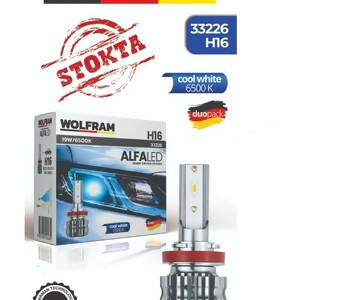 {DepartmanAdi} / LED 12V H16 AMPUL 6000K LED BEYAZ ARKASI FANSIZ ALFA LED ALFA LED {Ozet}