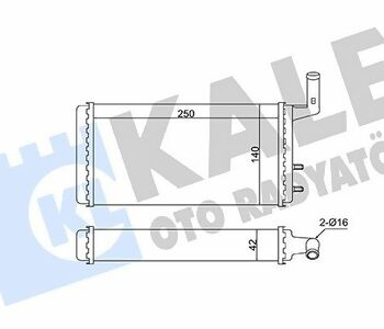 {DepartmanAdi} / KALORİFER RADYATÖRÜ 250*140*42 TOFAŞ DKŞ M131 SLX 2 SIRA ZİKZAK  ALİMİNYUM  {Ozet}