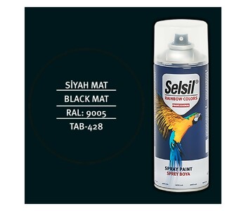 {Katagori} / SPREY BOYA 400ML RAIMBOW SİYAH MAT 