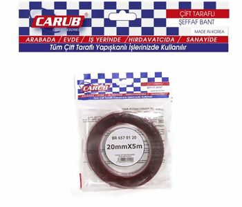{DepartmanAdi} / ÇİFT TARAFLI BANT 20MM*5MT SİLİKONLU  POŞETLİ  {Ozet}