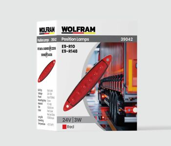 {DepartmanAdi} / PARMAK LAMBA 6 LEDLİ YAN LAMBA 24V KIRMIZI E9 R10 R148  E BELGELİ ONAYLI  {Ozet}