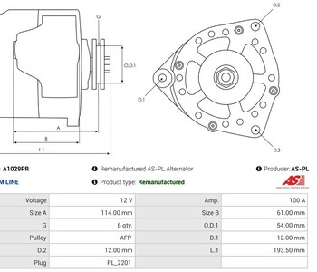 {DepartmanAdi} / ALTERNATÖR 12V 100A NİPPONDENSO TİP L-DFM OPEL ASTRA J İNSİGNİA ZAFİRA A1029PR 20079N {Ozet}