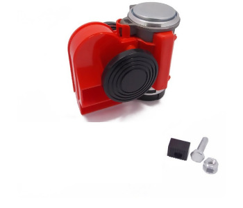 {DepartmanAdi} / HAVALI KORNA 12V MOTORLU HAVALI DÜZ FERRARİ KORNA KIRMIZI {Ozet}