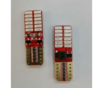 {Katagori} / LED 12V 24V DİPSİZ AMPUL 5W T10 MAVİ     24 LEDLİ  CANBUSLU 