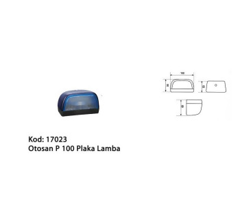 {Katagori} / PLAKA LAMBA ÜNİVERSAL FORD P100   MAVİ 