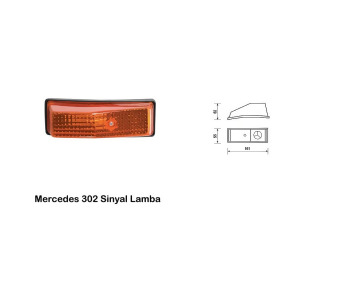 {Katagori} / YAN SİNYAL LAMBA MERCEDES 302 MERCEDES 403  