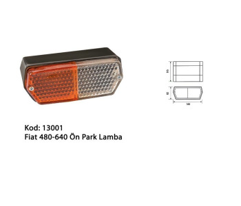 {Katagori} / PARK LAMBA SİNYAL LAMBA R SAĞ FİAT 480 FİAT 640 