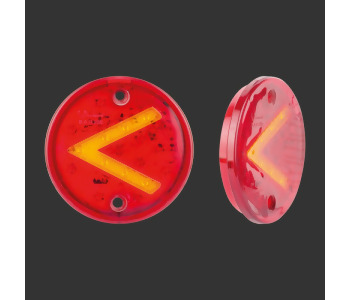 {Katagori} / STOP LAMBA LEDLİ 12V 24V UNİVERSAL HAMBURGER TİP LEDLİ STOP KÜÇÜK  V İŞARETLİ    OP3196L BAD209 