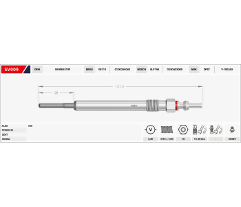 {Katagori} / KIZDIRMA BUJİSİ 4.4V B131.5-B28  GX2127 AUDİ A3 A4 A5 A6 A8 Q5 Q7 SEAT 1.6 VW VOLT CRAFTER GOLF POLO 