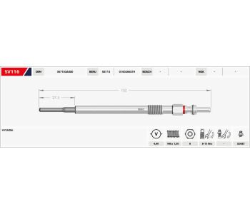 {DepartmanAdi} / KIZDIRMA BUJİSİ 11V B71-B24.5  GX69-SX69 FİAT CROMA 2.5 MASTER SAFRANE  {Ozet}
