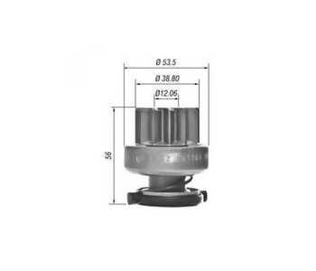 BOS-1006209824 MARŞ DİŞLİ{FORD TRANSİT V184 YM} 12D BOSCH TİP 1*824 1*210146     F53667       Z1642    