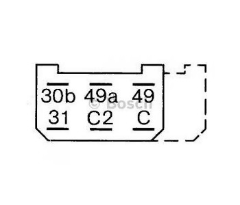 {Katagori} / FLAŞÖR 24V 6 FİŞLİ MERCEDES TIR MAN    BOSCH 