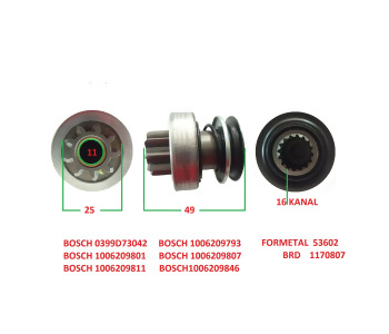 {Katagori} / MARŞ DİŞLİ 9D BOSCH TİP ALBEA DOBLO CORSA 1.3 MULTİJET VİTO SPRİNTER   F53602  Z1619  SD0136 