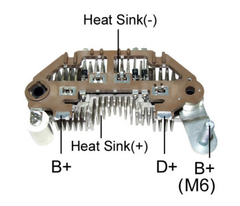 {Katagori} / DİYOT TABLASI MİTSUBİSHİ TİP 90MM R-M6 8 DİYOT HYUNDAİ ACCENT ELENTRA RM117 IYR9058 GNDM514 GA1358  