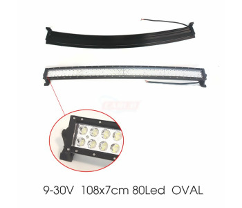 {Katagori} / SİS LAMBA SETİ PROJEKTÖR 9V 30V 240W 80 LEDLİ 107CM  OFF ROAD TİP    OFFROAD DIŞI SİYAH  