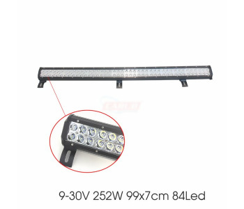 {DepartmanAdi} / SİS LAMBA SETİ PROJEKTÖR 9V 32V 252W 84 LEDLİ 100CM  OFF ROAD TİP    OFFROAD DIŞI SİYAH  {Ozet}
