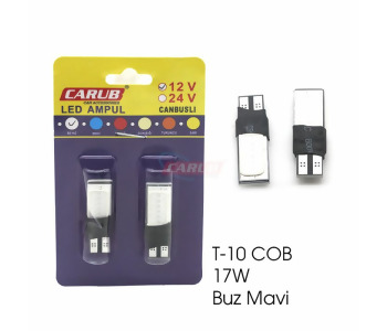 {Katagori} / LED 12V DİPSİZ AMPUL 5W T10 BUZ MAVİ COBDB    AD    