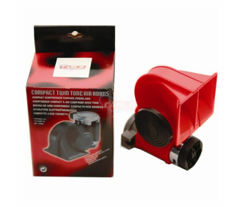 {Katagori} / HAVALI KORNA 12V MOTORLU HAVALI DÜZ FERRARİ KORNA KIRMIZI  CARUB 