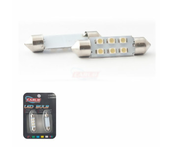 {DepartmanAdi} / LED 12V SOFİT AMPUL CW5 41MM UZUN KIRMIZI 6 LEDLİ  AD {Ozet}