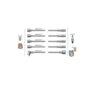 DODU-7710 BUJİ KABLO SETİ TOFAŞ DODUCO 