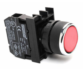 {Katagori} / BUTON BASMALI YUVARLAK STOP KIRMIZI 