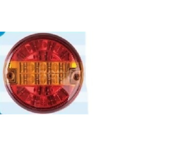 {Katagori} / STOP LAMBA LEDLİ 24V MAN TİP UNİVERSAL HAMBURGER TİP LEDLİ STOP ORTASI SARILI 